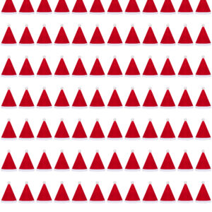 Cappello Babbo Natale Economico (cf 96 Pz) Accessorio Di Carnevale - immagine 1