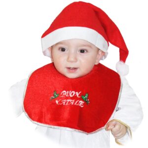 Cappello Babbo Natale Con Bavetta Accessorio Di Carnevale - immagine 1
