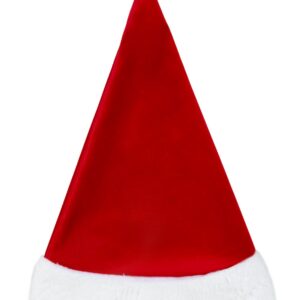 Cappello Natalizio In Velluto Rosso Accessorio Di Carnevale - immagine 1