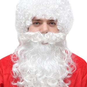 Set Parrucca+barba Di Babbo Natale Accessorio Di Carnevale - immagine 1