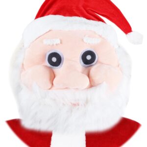 Testa Per Mascotte Babbo Natale Accessorio Di Carnevale - immagine 1