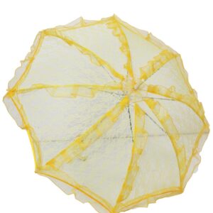 Ombrello Damina Ecru Accessorio Di Carnevale - immagine 1