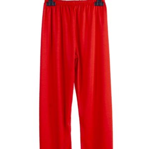 Pantalone In Maglina Rosso Accessorio Di Carnevale