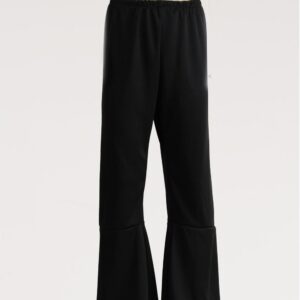 Pantalone Nero A Zampa Accessorio Di Carnevale - immagine 1