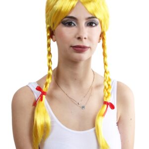 Parrucca Trecce Accessorio Di Carnevale - immagine 1