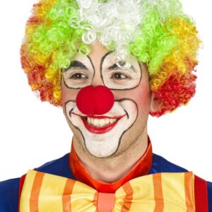 Parrucca Clown Adulto Accessorio Di Carnevale