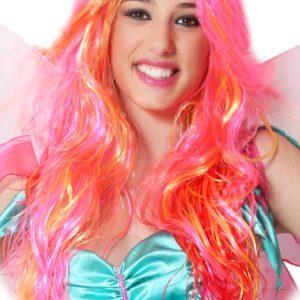 Parrucca Farfalla Bicolore Accessorio Di Carnevale