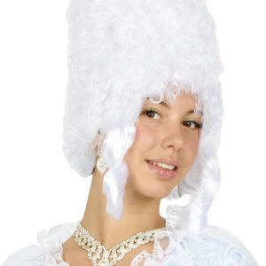 Parrucca Contessa Bianca Accessorio Di Carnevale