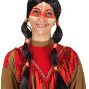 Parrucca Indiana Accessorio Di Carnevale
