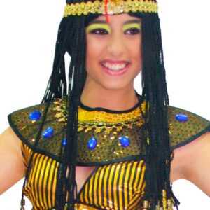 Parrucca Regina Del Nilo Accessorio Di Carnevale