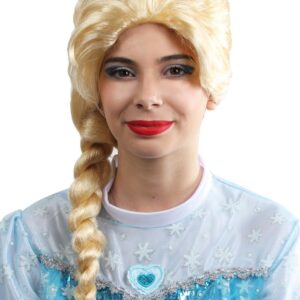 Parrucca Treccia Bionda Adulto Accessorio Di Carnevale