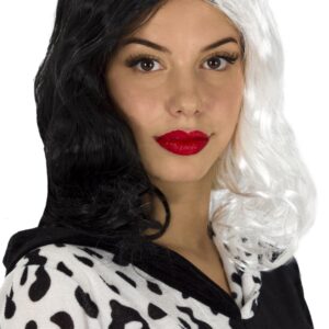 Parrucca Bicolore Adulto Accessorio Di Carnevale
