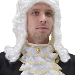 Parrucca Giudice Accessorio Di Carnevale - immagine 1