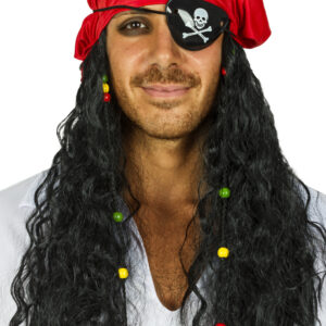 Parrucca Pirata Accessorio Di Carnevale - immagine 1