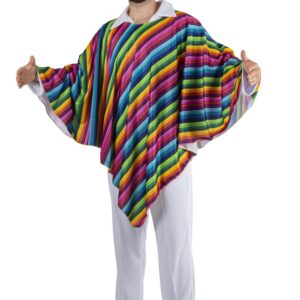 Poncho Messicano Adulto  Accessorio Di Carnevale - immagine 1