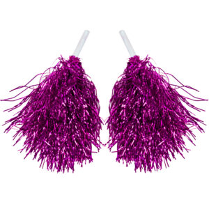 Pon Pon Lurex Fucsia Accessorio Di Carnevale