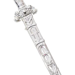 Pugnale Stiletto Argento Accessorio Di Carnevale