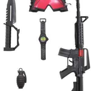 Set Militare 5elementi Accessorio Di Carnevale - immagine 1