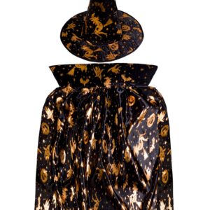 Cappello+mantello Strega Halloween Accessorio Di Carnevale