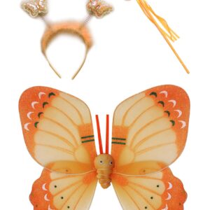 Set Farfalla Rosa 3 Elementi Accessorio Di Carnevale - immagine 1