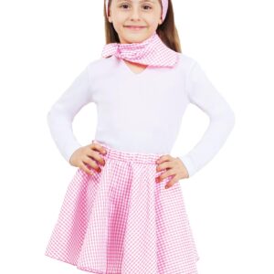 Set Anni 50 Rosa Bambina Accessorio Di Carnevale - immagine 1