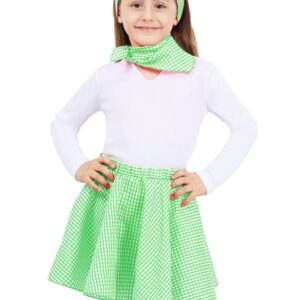 Set Anni 50 Verde Bambina Accessorio Di Carnevale - immagine 1