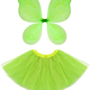 Set Campanellino Ali + Gonna Bambina Accessorio Di Carnevale - immagine 1