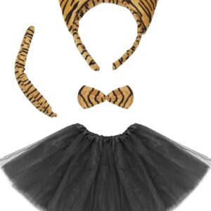 Set Tigre Con Gonna Bambina Accessorio Di Carnevale - immagine 1
