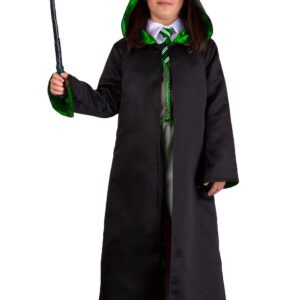 Toga Studente Di Magia Verde Accessorio Di Carnevale - immagine 1