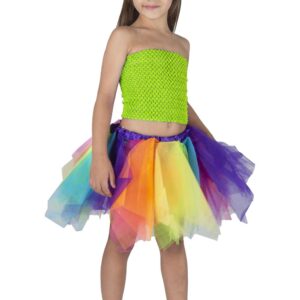 Top Elastico Tinta Unita Verde Mela Accessorio Di Carnevale