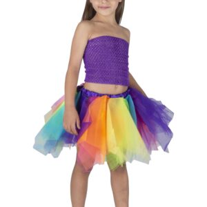 Top Elastico Tinta Unita Viola  Accessorio Di Carnevale