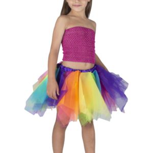 Top Elastico Tinta Unita Fuxia Accessorio Di Carnevale