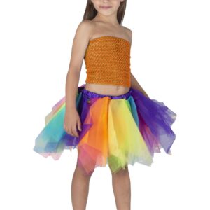 Top Elastico Tinta Unita Arancio Accessorio Di Carnevale