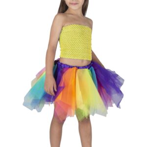 Top Elastico Tinta Unita Paglina Accessorio Di Carnevale - immagine 1