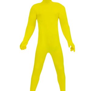 Tuta Zentai Gialla Accessorio Di Carnevale