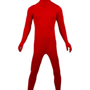 Tuta Zentai Rossa Accessorio Di Carnevale - immagine 1