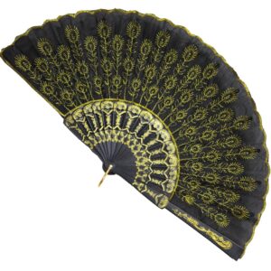 Ventaglio Giallo Accessorio Di Carnevale