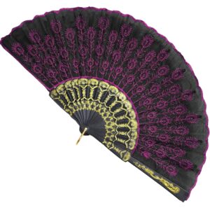 Ventaglio Fuxia Accessorio Di Carnevale