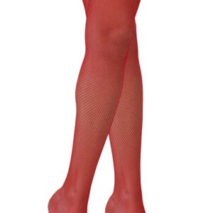 Calze Rete Rosse Accessorio Di Carnevale