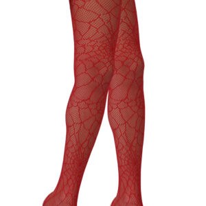 Collant Ragnatela Rossa Accessorio Di Carnevale