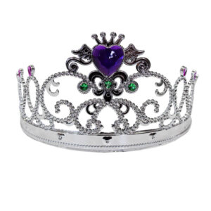 Corona Principessa Argento - Lilla Accessorio Di Carnevale - immagine 1