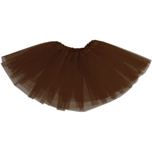 Gonna Tulle Bambina Marrone Accessorio Di Carnevale