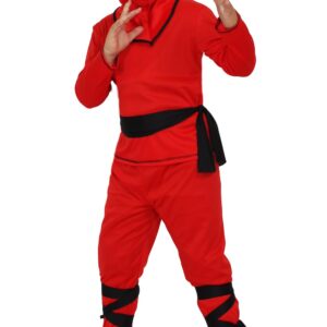 Costume Di Carnevale Smart Price Da Ninja Rosso