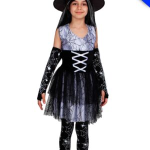 Vestito Di Halloween Da  Strega Bambina Di Pegasus