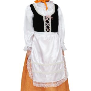 Costume Di Carnevale Smart Price Da Popolana Arancio