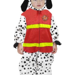 Costume Di Carnevale Peluche Baby Da Cane Pompiere