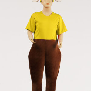 Costume Di Carnevale Recite Da Topino Cenerentola Giallo