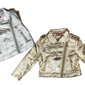 giubbottino in ecopelle bambina - immagine 1