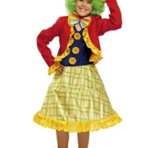COSTUME DI CARNEVALE Clown  pagliaccio bambina