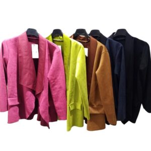 Giacca in camoscio leggera donna